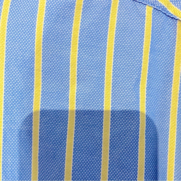 Tommy Hilfiger Shirt Mens XXL 2XL Blue Yellow Striped Long Sleeve Button Up * - Picture 4 of 5